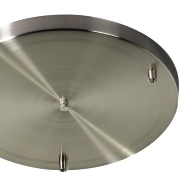 ETH - plafondplaat voor 3 lichtpunten - Ø 35 x 2 cm - staal