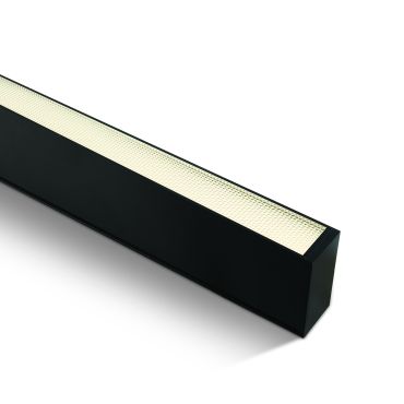 ONE Light LED Linear Profiles Medium - 7 x 3,5 cm - 150 cm lengte - 50W LED incl. - zwart - warm witte lichtkleur