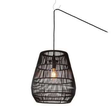 Lucide Nerida - hanglamp - Ø 35 x 389 cm - IP44 - zwart