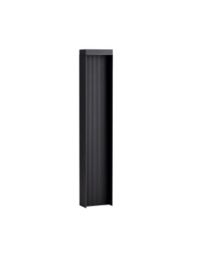 Nova Luce Alley - tuinpaal - 14 x 75 x 8 cm - 8W LED incl. - IP65 - donker antraciet