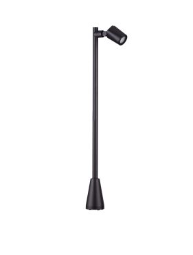 Nova Luce Spy - tuinpaal - Ø 7,5 x 100 x 14 cm - IP65 - zandzwart