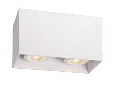 Lucide Bodi 2 - opbouwspot - 16,5 x 8,25 x 9,5 cm - wit