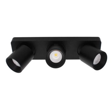 Artdelight Laguna - opbouwspot 3L - 32 x 8,2 x 9,5 cm - 3 x 6W dimbare LED incl. - zwart