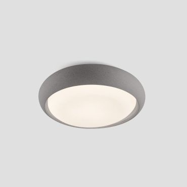 Faro Anga - plafondlamp - Ø 26,7 x 9 cm - 24W LED incl. - IP44 - donker grijs