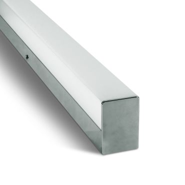 ONE Light Mirror LED Square - spiegellamp - 60 x 4 x 5,8 cm - 15W LED incl. - IP44 - chroom
