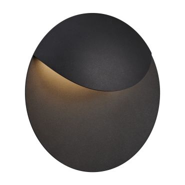 Nordlux Valopin - buiten wandverlichting - Ø 25,3 x 6,5 cm - 11W LED incl. - IP54 - zwart