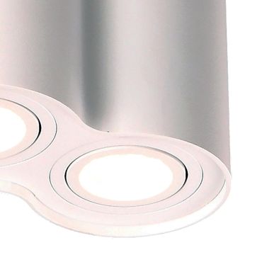 Maxlight Basic Round II - opbouwspot 2L - 17 x 9 x 12 cm - wit