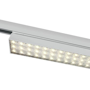 ONE Light High Power Linear - track light - 3-fase railsysteem - 58 x 4 x 6,4 cm - 30W LED incl. - wit - witte lichtkleur