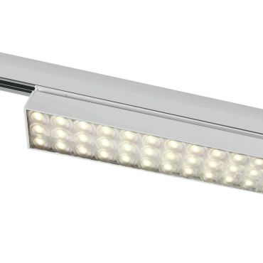 ONE Light High Power Linear - track light - 3-fase railsysteem - 58 x 4 x 6,4 cm - 30W LED incl. - wit - warm witte lichtkleur