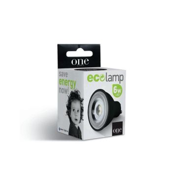 ONE Light 60° COB LED - Ø 5 x 5,5 cm - GU10 - 6W niet dimbaar - 3000K - zwart