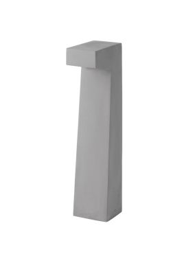 Nova Luce Aran - tuinpaal - 15 x 70 x 14 cm - 5W LED incl. - IP65 - grijs