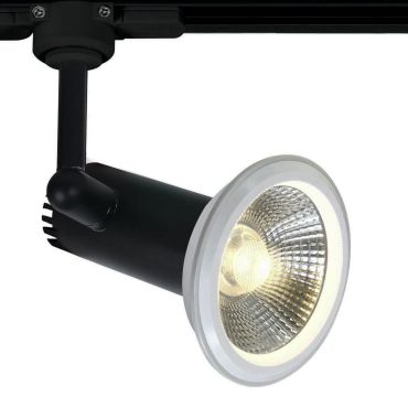 ONE Light E27 Track Spots - rail spot - 3-fase railsysteem - Ø 8 x 4,5 cm - zwart