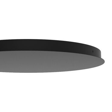 Artdelight Plate - plafondplaat uitbreidbaar tot 7 lampen - Ø 50 cm - zwart