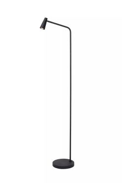 Lucide Stirling - oplaadbare vloerlamp - 28 x 20 x 137,5 cm - 3 stap dimmer - 3W dimbare LED incl. - zwart