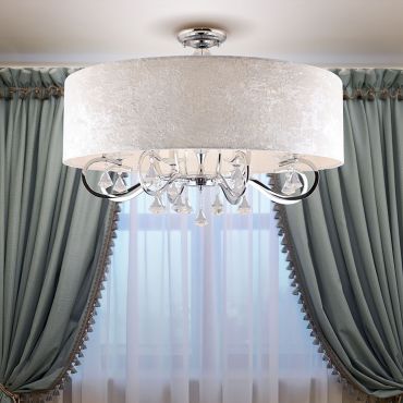 Maxlight Amsterdam - plafondverlichting - Ø 78 x 55 cm - chroom