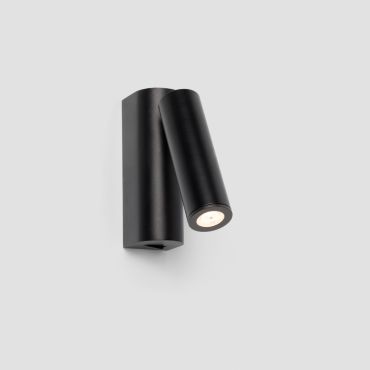 Faro Rob - wandlamp - 3,5 x 15,5 x 11 cm - 3W LED incl. - zwart