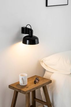 Faro Tatawin - wandlamp - 18,4 x 14 x 15,5 cm - zwart