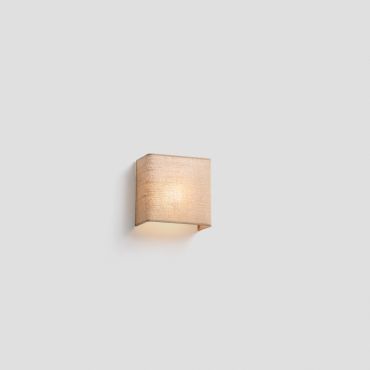 Faro Otton square- wandlamp - 10,8 x 20 x 20,5 cm - jute