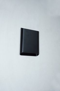 Artdelight Diaz Large - wandverlichting - 4 x 14,5 x 20 cm - 2 x 6W LED incl. - IP65 - zwart