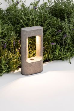 Faro Totem - sokkel - 15 x 8,5 x 27,8 cm - 6,5W LED incl. 2700K - IP55 - cement grijs