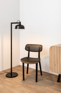 Faro Tatawin - vloerlamp - 30 x 47,4 x 148 cm - zwart