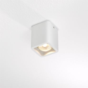 Artdelight Bronx - Opbouwspot 1L - 7 x 7 x 8,5 cm - wit