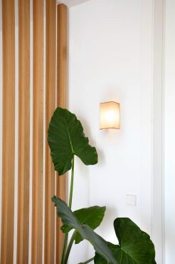Faro Otton - wandlamp - 10,5 x 12,5 x 20,5 cm - jute