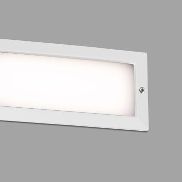 Faro Stripe - inbouw wandverlichting - 23,3 x 7,7 x 10 cm - 5W LED incl. - IP54 - mat wit