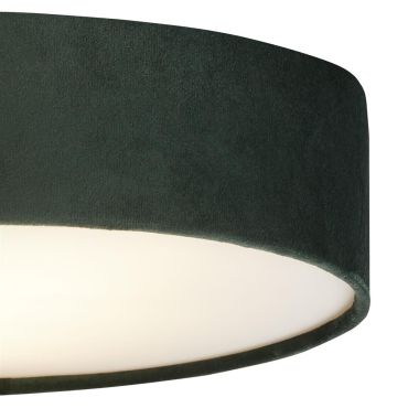 Searchlight Drum - plafondlamp - Ø 50 x 10 cm - groen