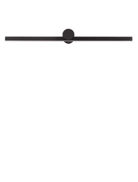 Nova Luce Breggo - wandlamp - 81 x 7,5 x 10 cm - 17W LED incl. - IP54 - zandzwart