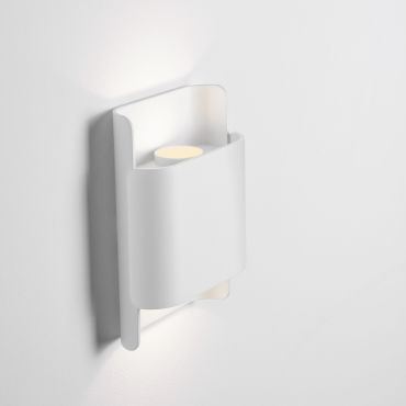 Nova Luce Polly - buiten wandverlichting - 13 x 18 x 5,5 cm - 10W LED incl. - IP54 - zandwit