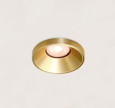 Artdelight Malmo - inbouwspot - Ø 85 mm, Ø 75 mm inbouwmaat - mat goud