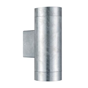 Nordlux Tin Maxi Double - buiten wandverlichting - Ø 7,5 x 20,5 cm - gegalvaniseerd