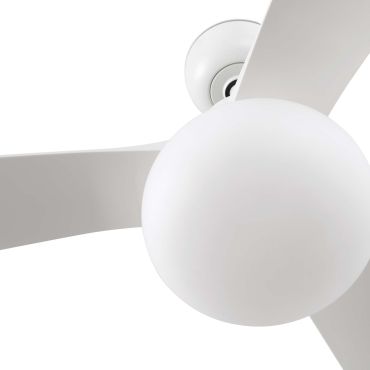 Faro Outwood L - plafondventilator met licht - Ø 150 cm - IP44 - mat wit