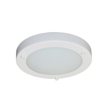 Artdelight Yuca - badkamer plafondverlichting - Ø 18 x 5 cm - 10W LED incl. - IP44 - wit