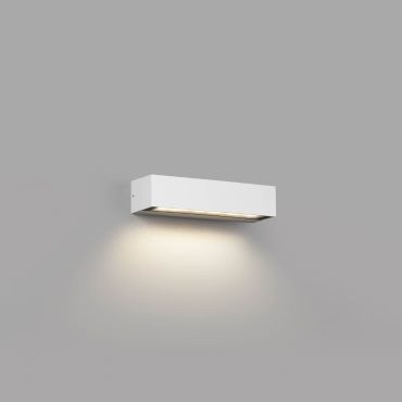 Faro Lako - wandverlichting - 22 x 7 x 4,8 cm - 8W LED incl. - IP65 - mat wit