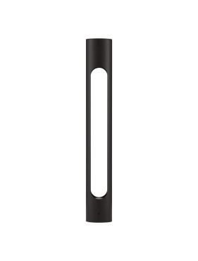 Nova Luce Ellery - tuinpaal - Ø 8 x 60 cm - 12W LED incl. - IP65 - zandzwart