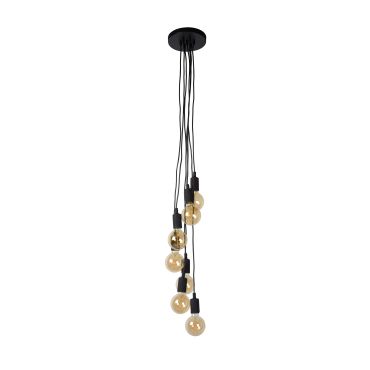 Lucide Fix Multiple - hanglamp - Ø 50 x 130 cm - zwart