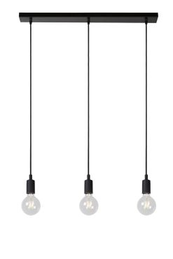 Lucide Fix - hanglamp - 75 x 8 x 112,5 cm - zwart