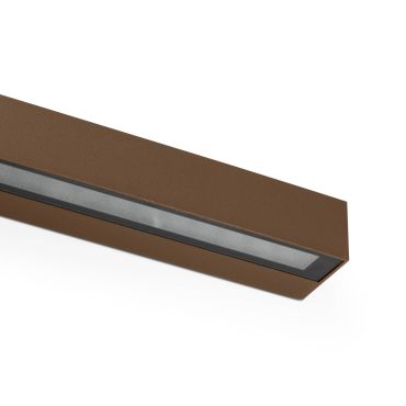 Faro Doro - wandverlichting - 38 x 7,5 x 5,8 cm - 20W LED incl. - IP65 - bruin
