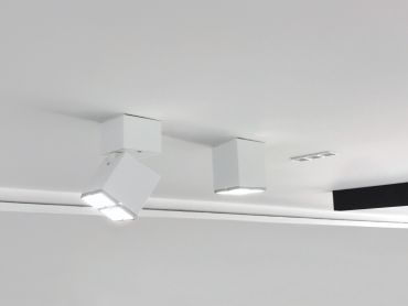 SHOWROOMMODEL - VK Lighting Kyvos - opbouwspot - 6,05 x 6,05 x 8 cm - 8W LED incl. - wit