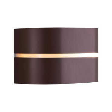 Nordlux Sibelis - buiten wandverlichting - 19,5 x 11,5 x 12 cm - IP54 - bruin