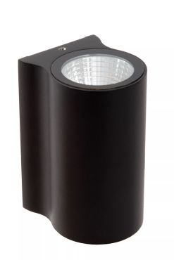 Lucide Akra - buiten wandverlichting - 5,5 x 6,5 x 10 cm -  8W LED incl. - IP54 - zwart