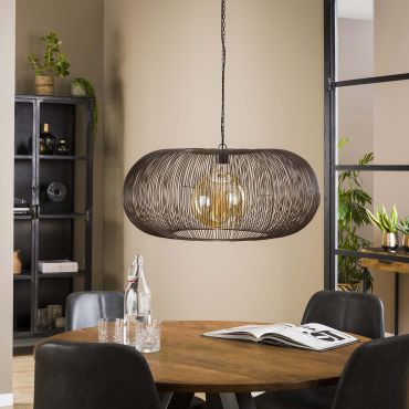 Vico Copper Twist - hanglamp - Ø 70 x 150 cm - koper