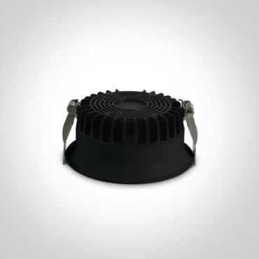 ONE Light Downlights Fixed LED - inbouwspot - Ø 120 mm, Ø 110 mm inbouwmaat - 12W LED incl. - zwart