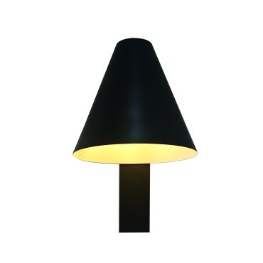 Nordlux Wilmer - bedlamp met usb poort - Ø 13,7 x 24,5 cm - zwart