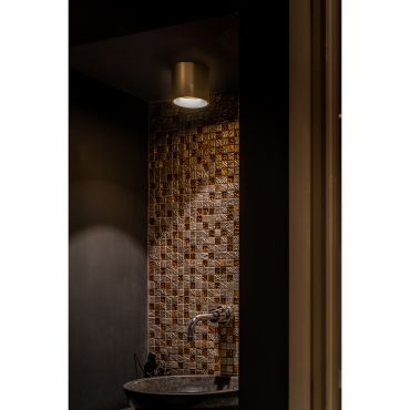 Artdelight Orleans - plafondverlichting - Ø 11 x 10 cm - 7W dimbare LED incl. - goud geborsteld