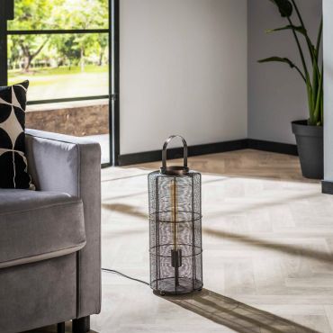 SHOWROOMMODEL - Vico Reach - vloerlamp - Ø 20 x 43 cm - zwart nikkel