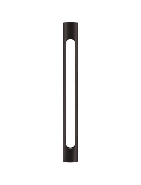 Nova Luce Ellery - tuinpaal - Ø 8 x 80 cm - 12W LED incl. - IP65 - zandzwart