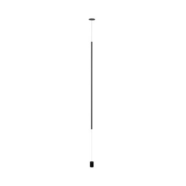 Nova Luce Elettra - hang/staanlamp - Ø 7 x 300 cm - 20W LED incl. - zand zwart